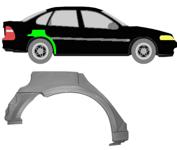 Radlauf für Opel Vectra B 1995 – 2002 rechts