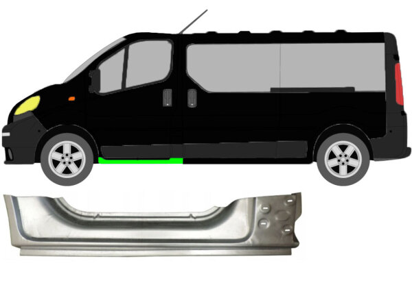 Schweller für Opel Vivaro 2001 – 2014 links