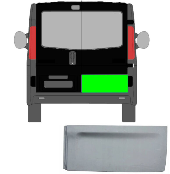 Türleiste für Opel Vivaro 2001 – 2014 hinten rechts