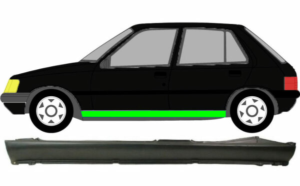 Schweller für Peugeot 205 1983 – 1998 5 Türer links