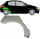 Radlauf für Peugeot 206 1998 – 2012 5 Türer rechts