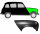 Kotflügel für Renault 4 1962 – 1993 vorne rechts