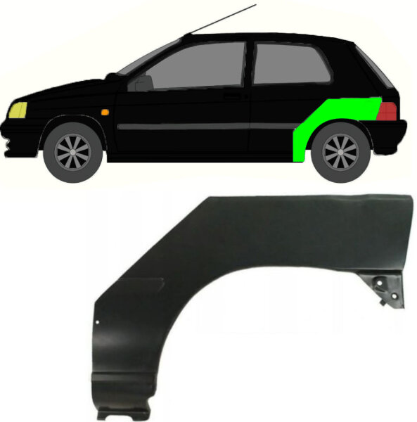 Radlauf für Renault Clio I 1990 – 1998 3 Türer links