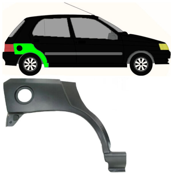 Radlauf für Renault Clio I 1990 – 1998 5 Türer rechts