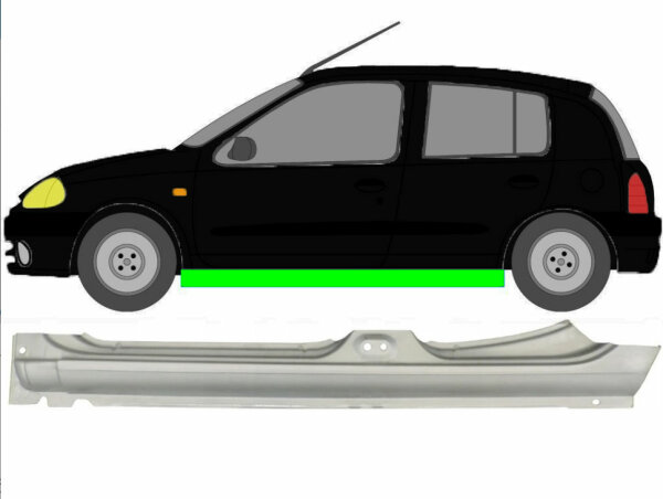 Schweller für Renault Clio II 1998 – 2012 5 Türer links