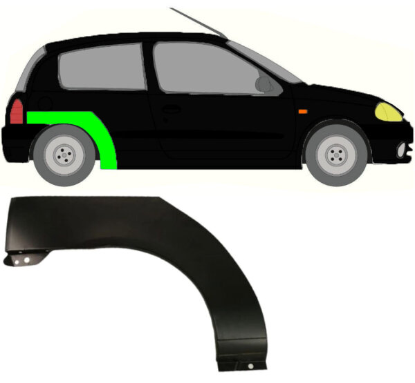 Radlauf für Renault Clio II 1998 – 2012 3 Türer rechts