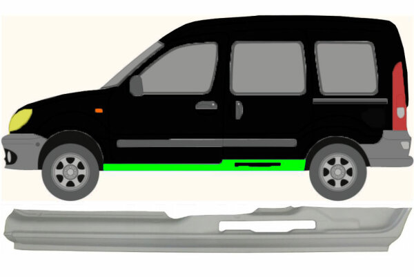 Vollschweller für Renault Kangoo 1997 – 2008 5 Türer links