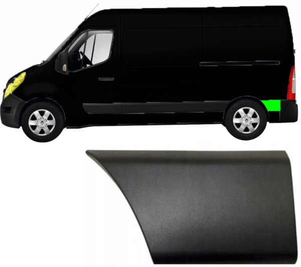 Seitenleiste Kotflügel für Renault Master kurzer Radstand 2010 – 2021 hinten links