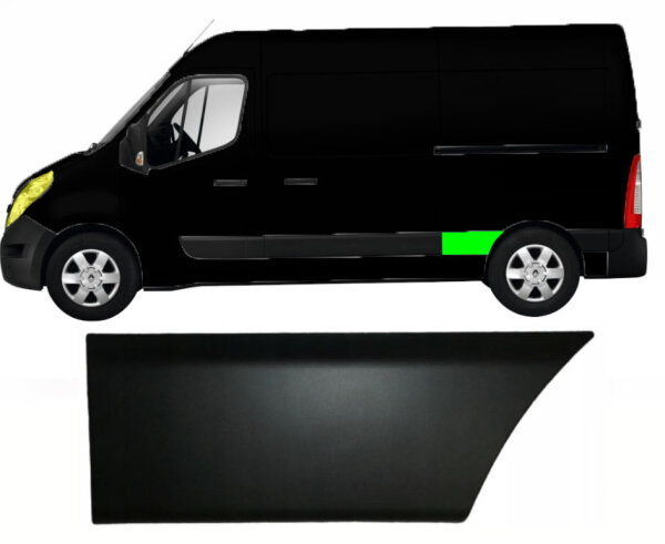 Seitenleiste Kotflügel für Renault Master kurzer Radstand 2010 – 2021 hinten links