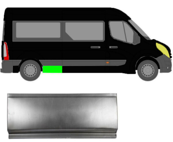 Seitenleiste Kotflügel für Renault Master 2010 – 2021 hinten rechts