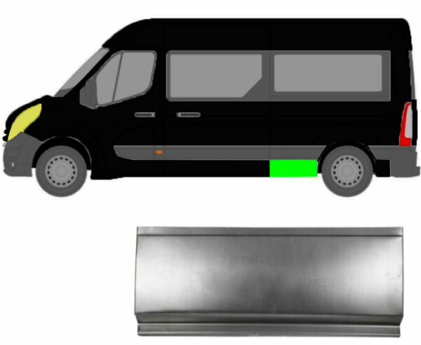 Seitenleiste Kotflügel für Renault Master 2010 – 2021 hinten links