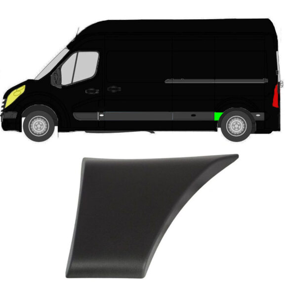 Seitenleiste Kotflügel für Renault Master 2010 – 2021 hinten links