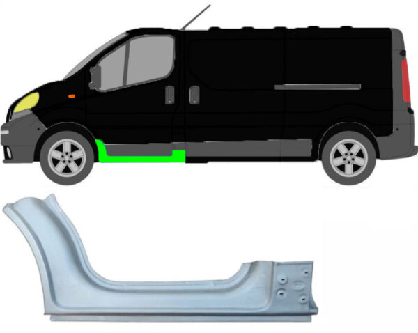 1/3 Schweller für Renault Trafic 2001 – 2014 links