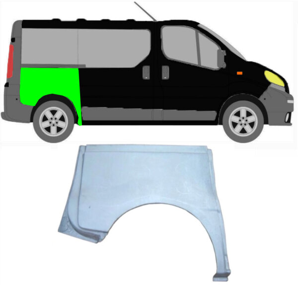 Radlauf für Renault Trafic kurzer Radstand 2001 – 2014 rechts