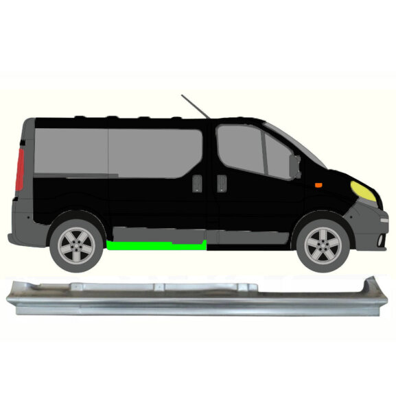 Schiebetür Schweller für Renault Trafic 2001 – 2014 rechts