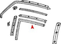 Dichtung Hardtop Fensterdichtung Gummi rechts für Mercedes SL 107