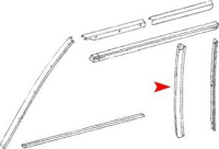 Dichtung Softtop Verdeck Heckscheibendichtung rechts  für Mercedes SL R107 W107