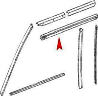 Dichtung Softtop Verdeck Fensterdichtung oben rechts...