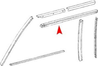 Dichtung Softtop Verdeck Fensterdichtung oben rechts für Mercedes SL R107 W107