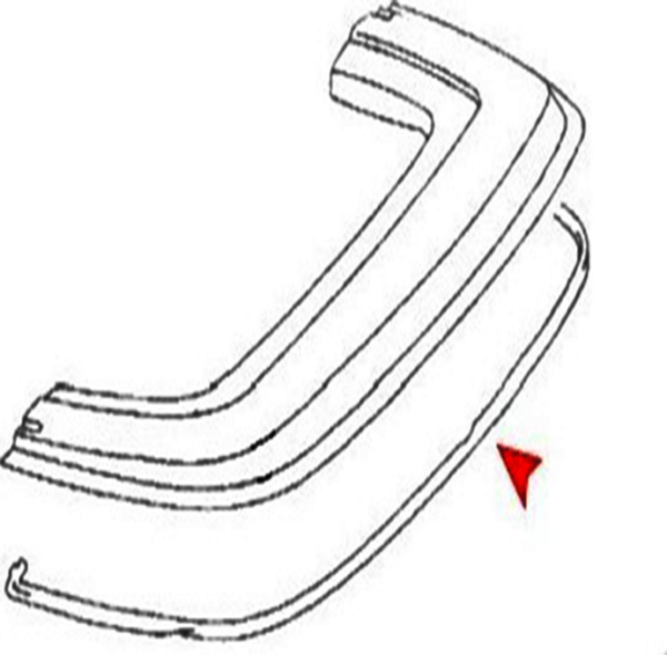 Dichtung Verdeckdeckel Verdeckkastendichtung für Mercedes-Benz SL R107 W107