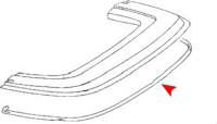 Dichtung Verdeckdeckel Verdeckkastendichtung für Mercedes-Benz SL R107 W107