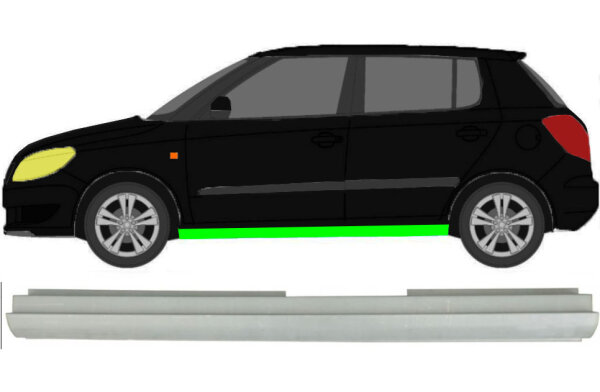 Schweller für Skoda Fabia II 2007 – 2015 links