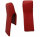 Nackenkissen Kopfstütze Nachrüstkopfstützen Paar Links & Rechts für Oldtimer rot