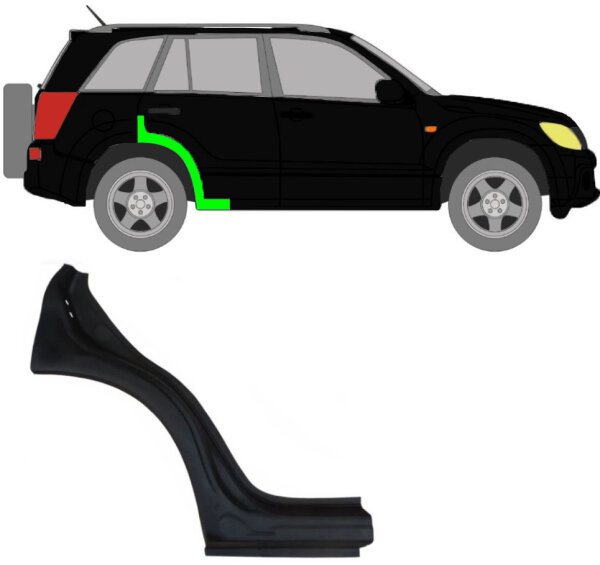Kotflügel für Suzuki Grand Vitara 2005 – 2012 hinten rechts
