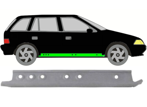 Schweller innen für Suzuki Swift 5 Türer 1988 – 2004 rechts