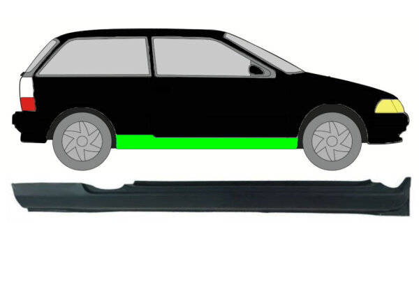 Schweller für Suzuki Swift 3 Türer 1988 – 2004 rechts