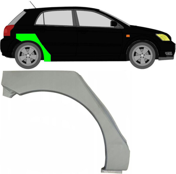 Radlauf für Toyota Corolla E12 2001 – 2007 rechts