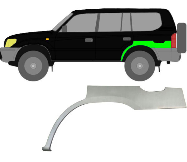 Radlauf für Toyota Land Cruiser 1996 – 2002 links