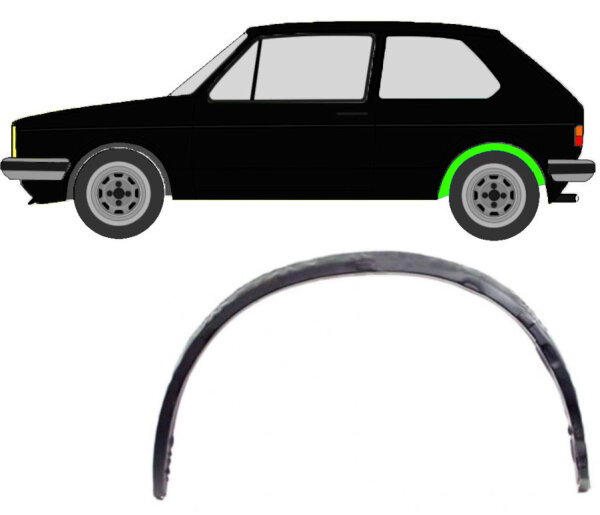 Radlauf innen für Volkswagen Golf 1 1974 – 1985 links