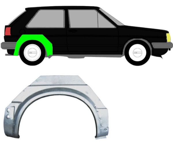 Radlauf für Volkswagen Golf 2 3 Türer 1982 – 1992 rechts