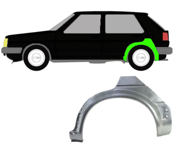 Radlauf für Volkswagen Golf 2 5 Türer 1982 – 1992 links