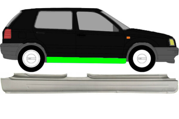 Schweller für Volkswagen Golf 3 5 Türer 1991 – 1998 rechts