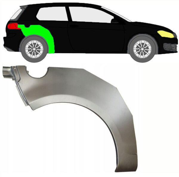 Radlauf für Volkswagen Golf 6 3 Türer 2008 – 2014 rechts