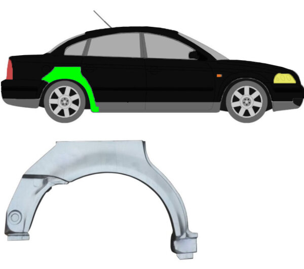 Radlauf für Volkswagen Passat B5 1996 – 2005 rechts