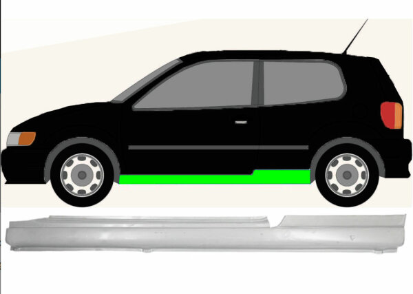 Schweller für Volkswagen Polo 3 Türer 1994 – 1999 links