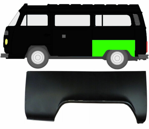 Kotflügel für Volkswagen Transporter T2 1967 – 1979 hinten links