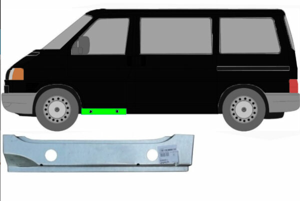 Türschweller innen für Volkswagen Transporter T4 1990 – 2003 vorne links
