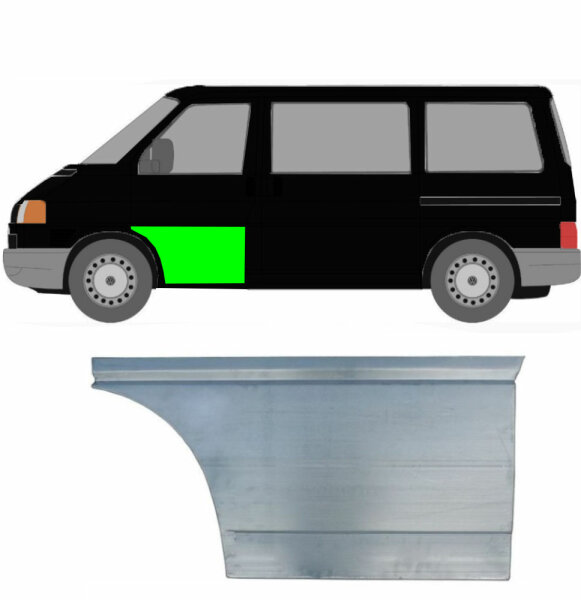 Türleiste außen für Volkswagen Transporter T4 1990 – 2003 vorne links