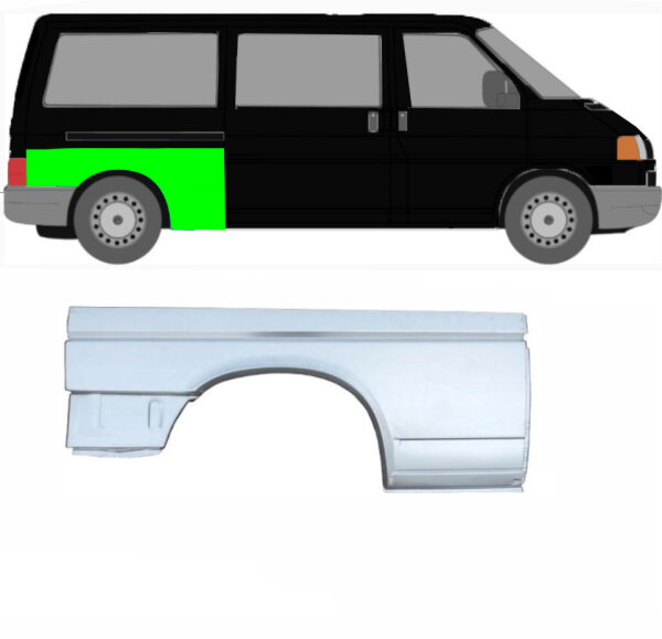 Kotflügel für Volkswagen Transporter T4 langer Radstand 1990 – 2003 hinten rechts