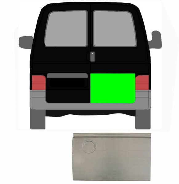 Türleiste außen für Volkswagen Transporter T4 1990 – 2003 hinten rechts