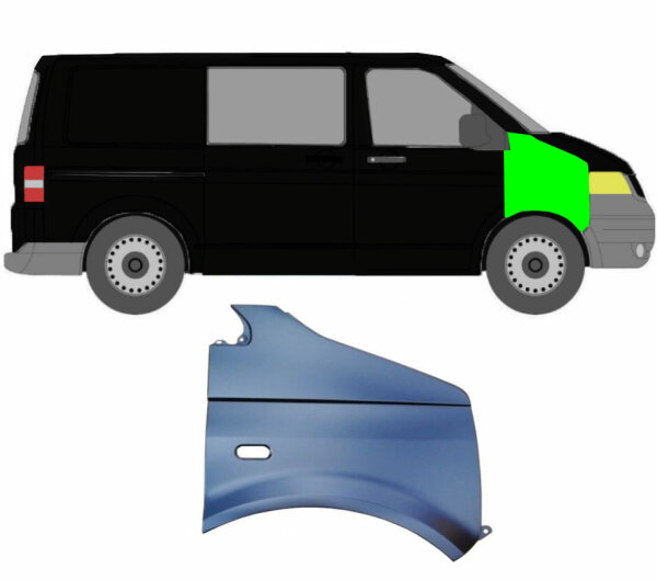 Kotflügel für Volkswagen Transporter T5 2003 – 2015 vorne rechts