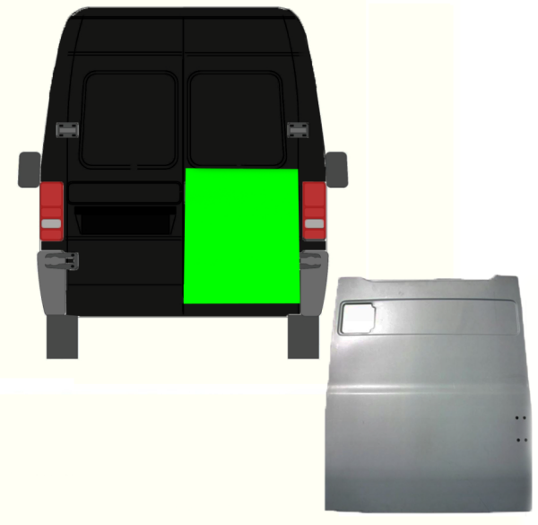 Türleiste für Peugeot Boxer 1994 - 2006 hinten rechts