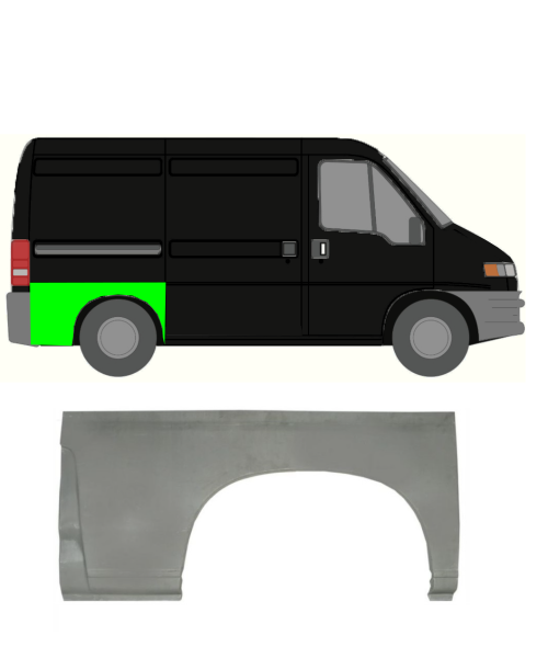 Kotflügel für Peugeot Boxer 1994 - 2006 kurzer Radstand hinten rechts