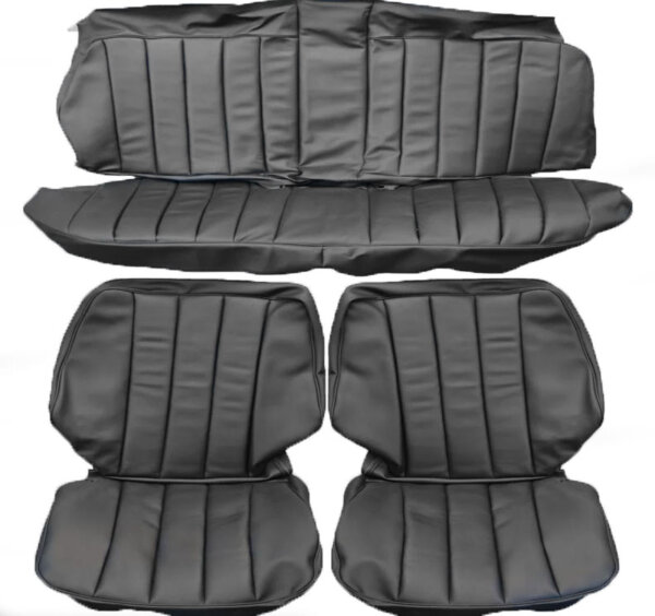 Sitzbezüge Bezüge für Mercedes Benz W201 190 schwarz ab 10/1988