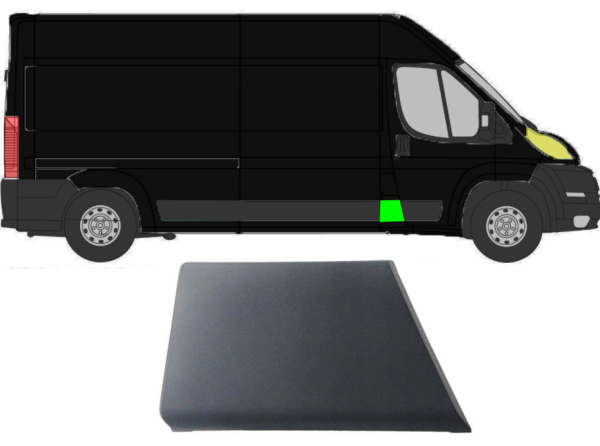 Seitenleiste hinter Kabine für Peugeot Boxer 2006 - 2014 rechts