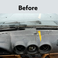 Armaturenbrett Cover Dashboard Cover für Mercedes W107 SL/R 107 SLC 107 SL 107 schwarz mit Klimafühler